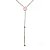 Colar Gravata Pedra Quartzo Rosa Gema Prateado - Imagem 4