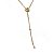 Colar Gravata Pedra Green Gold Natural Dourado - Imagem 3