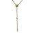 Colar Gravata Pedra Green Gold Natural Dourado - Imagem 4