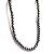 Colar Choker Pedra Hematita Bolinha 6mm Furada 45cm Rosca - Imagem 3