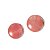 Brinco Bolinha Pedra Cherry Rosa Pino Tarraxa Banho Dourado - Imagem 4