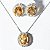 Luxuoso Conjunto Gema Citrino Natural Prata 925 E Zirconia - Imagem 2