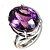 Luxuoso Conjunto Gemas Ametista Extra Prata 950 - Imagem 6