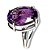 Luxuoso Conjunto Gemas Ametista Extra Prata 950 - Imagem 5