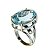 Luxuoso Conjunto Gemas Topazio Azul Natural Prata 950 - Imagem 8