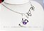 Colar Ametista Butterfly Prata 950 Luxo Gema Facetada - Imagem 1