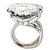 Anel Cristal Trillion Montado Prata 950 Ajustavel - Imagem 4