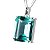 Conjunto colar Gema Obsidiana Verde Facetado Prata 950 - Imagem 9