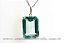 Conjunto colar Gema Obsidiana Verde Facetado Prata 950 - Imagem 2