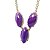 Maxxi Colar 3 Pedra Natural Agata Lilas Montagem Dourado - Imagem 4