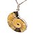 01 Pingente Nlux Chapa Pedra Fossilizada Amonite Natural Pino Prata 950 - Imagem 6