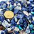 Sodalita Azul Rolado Pequeno 8mm Pacote 100g Pedra Natural - Imagem 2