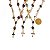 Pulseira Terço Pedra Mista Rolado Na Gaiola Dourado - Imagem 7
