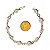 Pulseira Pedra Quartzo Leitoso Na Gaiola Banho Dourado - Imagem 6