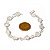 Pulseira Pedra Quartzo Cristal Na Gaiola Banho Prateado - Imagem 6
