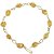 Pulseira Pedra Citrino Na Gaiola Montagem Dourado - Imagem 1