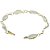 Pulseira Navete Pedra da Lua Ranhurado Elo Dourado - Imagem 2