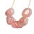 Pedra Rolada Quartzo Rosa Furo Vazado Horizontal Artesanato - Imagem 8
