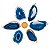 01 Pingente Nlux Chapa Ágata Azul Pino Prata 950 - Imagem 6