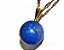 Colar Bolinha Pedra Lapis Lazuli Pino Dourada - Imagem 2