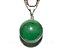 Colar Bolinha Pedra Quartzo Verde Pino Prateado - Imagem 1