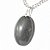 Colar Cabochão Hematita Pedra Natural Pino Prateado - Imagem 2