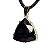 Colar Trillion Obsidiana Negra Garra Dourado - Imagem 3