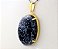 Colar Extra Cabochão Obsidiana Flocos de Neve Garra Dourado - Imagem 1
