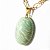 Colar Cabochão Amazonita Verde Pedra Natural Pino Dourado - Imagem 2