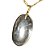 Colar Cabochão Cristal Pedra Natural Pino Dourado - Imagem 2