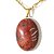 Colar Cabochão Obsidiana Mahogany Castoação Pino Dourado - Imagem 1