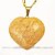 Colar Coração Amazonita Rosa Pedra Natural Pino Dourado - Imagem 1