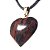 Colar Coração Obsidiana Mahogany Pedra Natural Dourado - Imagem 5