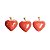 Colar Coração Jaspe Vermelho Natural Montagem Flash Dourado - Imagem 10