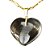 Colar Coração Pedra Cristal Hialino Montagem Flash Dourado - Imagem 3