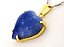 Colar Extra Coração Pedra Quartzo Azul Garra Dourado - Imagem 4