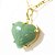 Colar Extra Coração Pedra Quartzo Verde Garra Dourado - Imagem 4