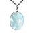 Colar Cabochão Pedra Aguas Marinha 28mm Natural Prata 950 - Imagem 1