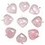 01 Pingente Nlux Coração Quartzo Rosa 28mm Extra Pino Prata 950 - Imagem 4