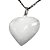 01 Pingente Nlux Coração Quartzo Leitoso Natural Pino Prata 950 - Imagem 3