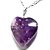 Colar Coração Pedra Ametista Natural Pino Prata 950 - Imagem 2