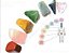Chakras 7 Pedras Lapidação Vibrada Kit Economico Pequenas - Imagem 1