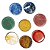 Kit 7 Chakras Disco 20mm Naturais Pequenas Kundalini Stone - Imagem 3