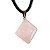 Colar Pirâmide Pedra Quartzo Rosa Natural Dourado - Imagem 5