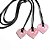 Colar Coração Pedra Pi Quartzo Rosa Natural Cordão Ajustável - Imagem 3