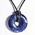 Colar Pedra Pi ou Cristal Donut Pedra Sodalita Azul Natural - Imagem 1