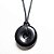Colar Pedra Pi Obsidiana Negra Natural Cordão Ajustável - Imagem 1