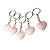 Chaveiro Coração Quartzo Rosa Natural Pedra do Amor - Imagem 5