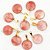 Colar Mini Disco Quartzo Cherry Pedra Natural Pino Dourado - Imagem 3