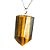 Colar Pontinha Olho de Tigre Grande Pino Prata 950 - Imagem 2